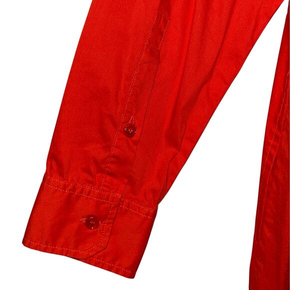 Max Mara Shirt Dress Half Button Minimalist Curve Hemline - Picture 7 of 12